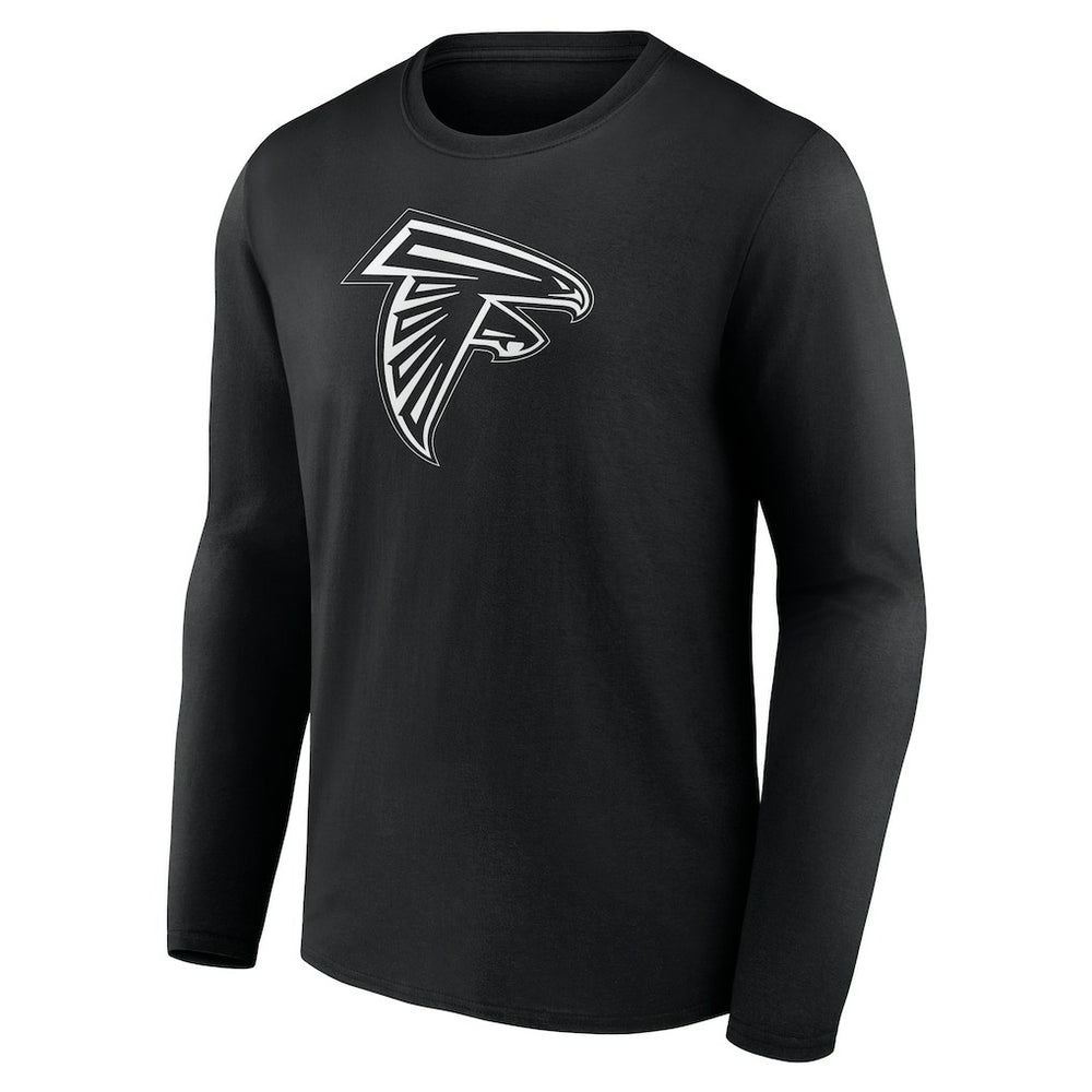 Atlanta Falcons Personalized Name & Number Monochrome Long Sleeve T-Shirt Black - NFL