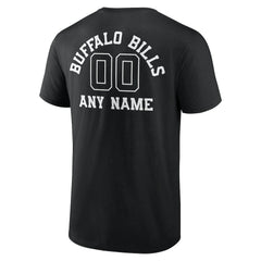 Buffalo Bills Personalized Name & Number Monochrome T-Shirt Black - NFL