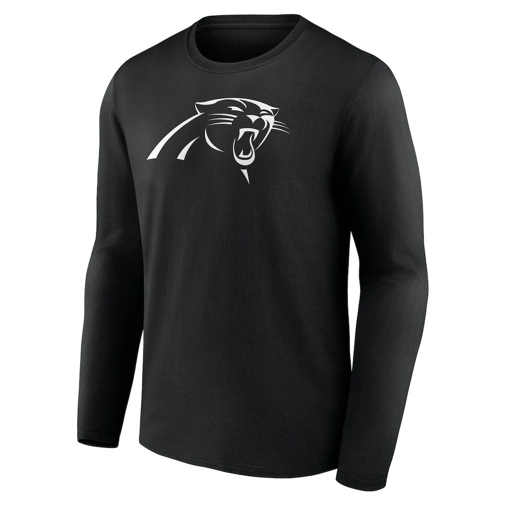 Carolina Panthers Personalized Name & Number Monochrome Long Sleeve T-Shirt Black - NFL