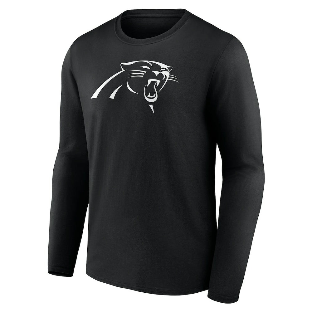 Carolina Panthers Personalized Name & Number Monochrome Long Sleeve T-Shirt Black - NFL