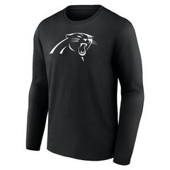 Carolina Panthers Personalized Name & Number Monochrome Long Sleeve T-Shirt Black - NFL