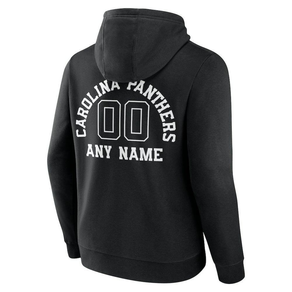 Carolina Panthers Personalized Name & Number Pullover Hoodie Black - NFL