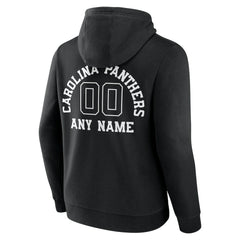 Carolina Panthers Personalized Name & Number Pullover Hoodie Black - NFL