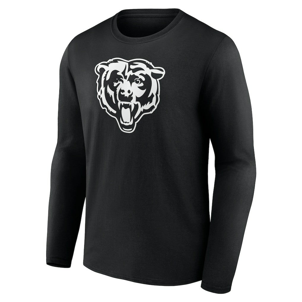 Chicago Bears Personalized Name & Number Monochrome Long Sleeve T-Shirt Black - NFL