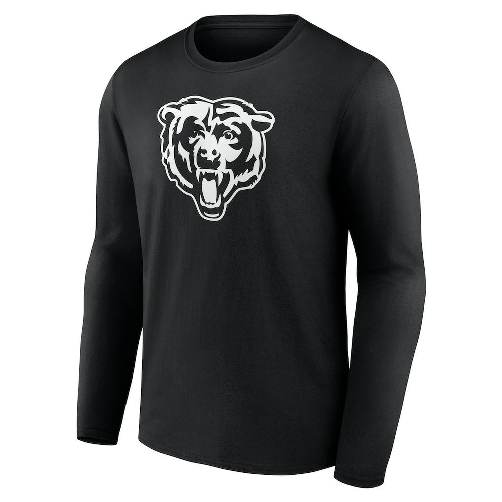 Chicago Bears Personalized Name & Number Monochrome Long Sleeve T-Shirt Black - NFL