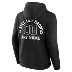 Cleveland Browns Personalized Name & Number Pullover Hoodie Black - NFL