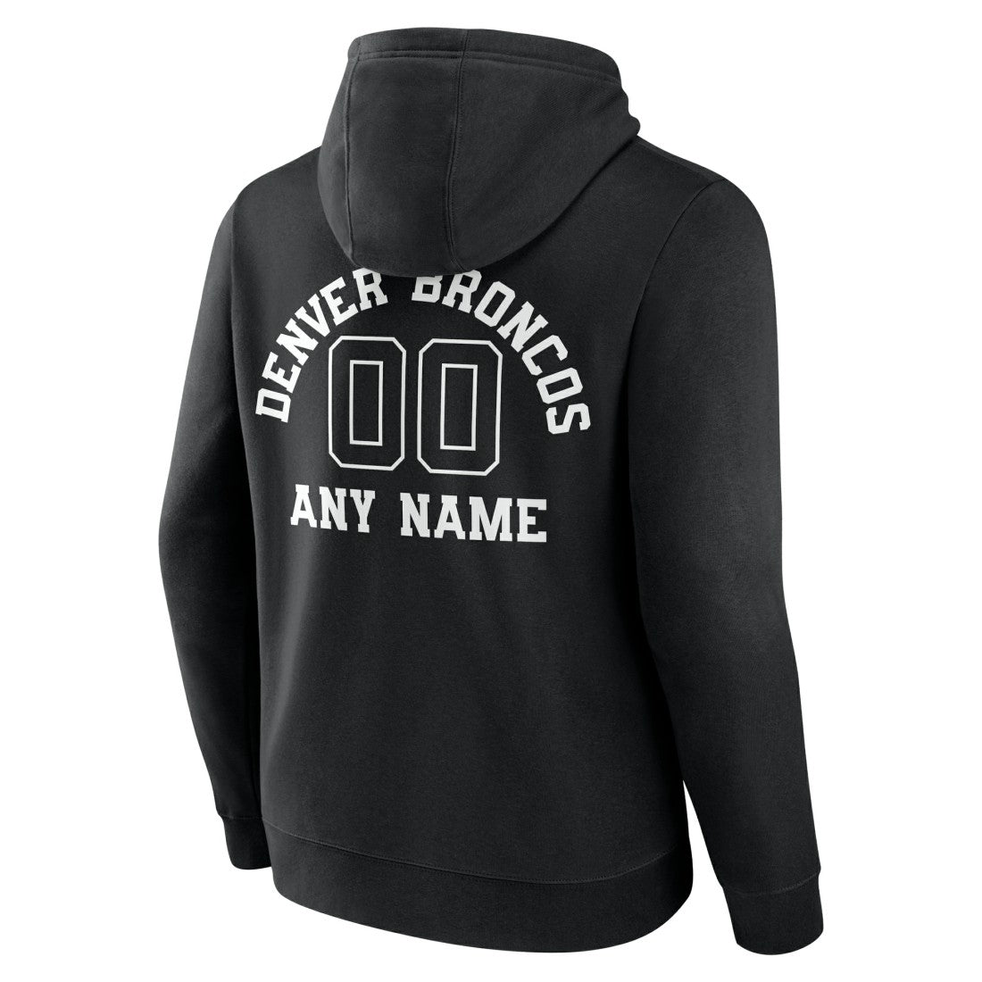Denver Broncos Personalized Name & Number Pullover Hoodie Black - NFL