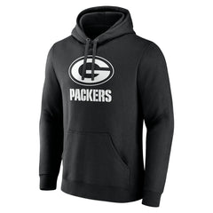 Green Bay Packers Personalized Name & Number Pullover Hoodie Black - NFL