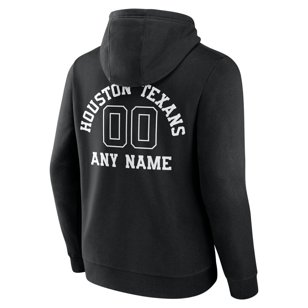 Houston Texans Personalized Name & Number Pullover Hoodie Black - NFL