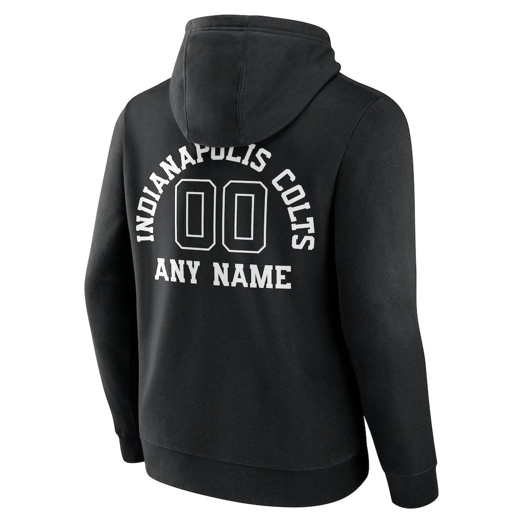 Indianapolis Colts Personalized Name & Number Pullover Hoodie Black - NFL