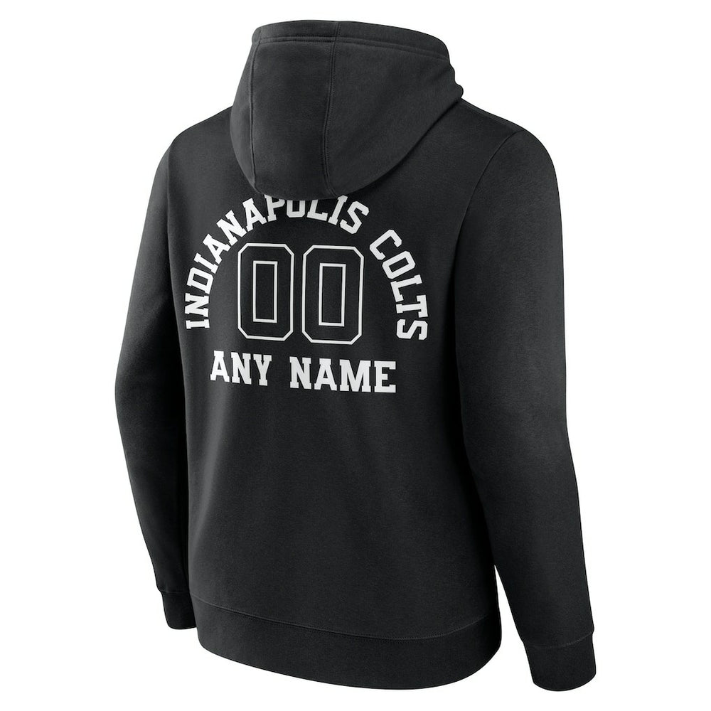 Indianapolis Colts Personalized Name & Number Pullover Hoodie Black - NFL