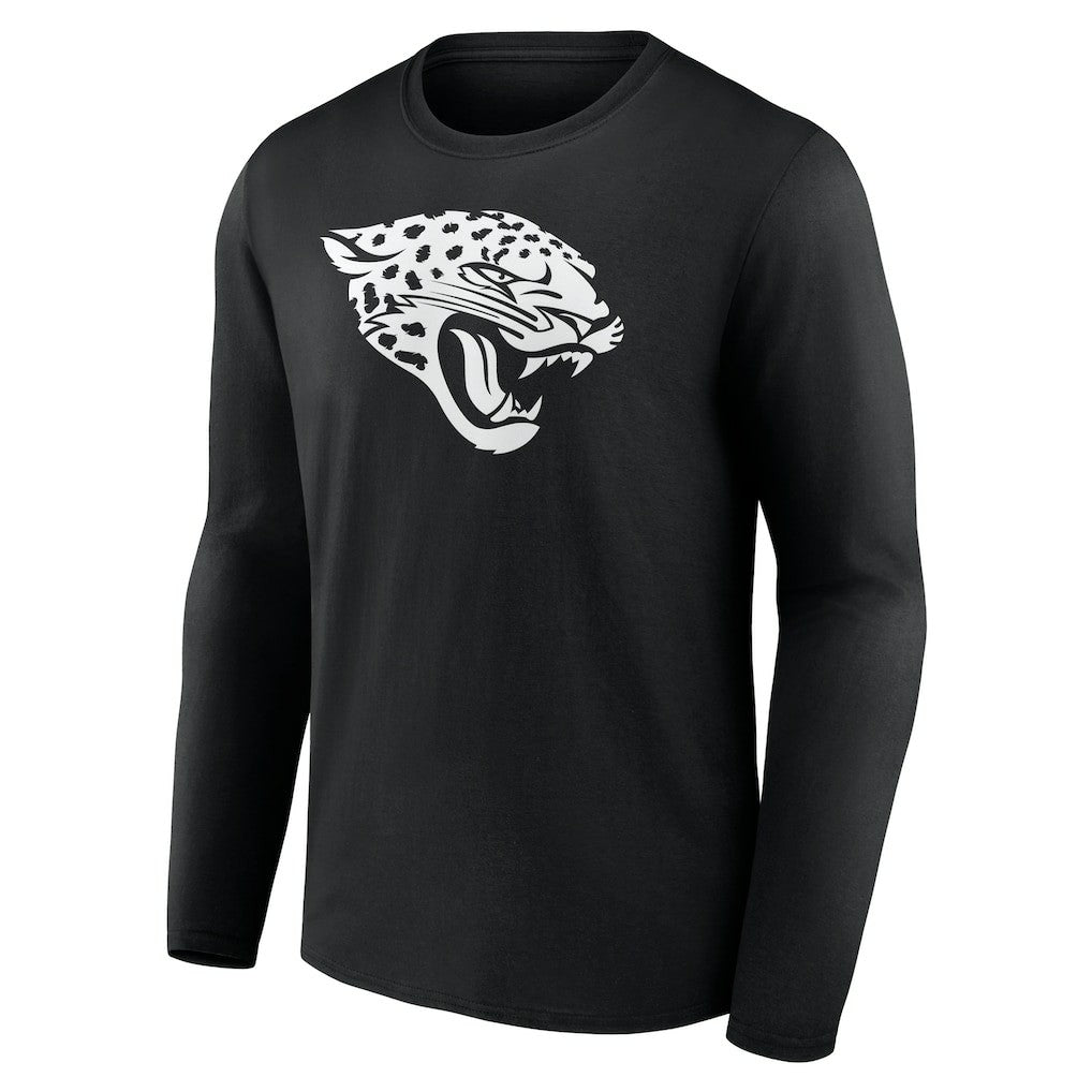 Jacksonville Jaguars Personalized Name & Number Monochrome Long Sleeve T-Shirt Black - NFL