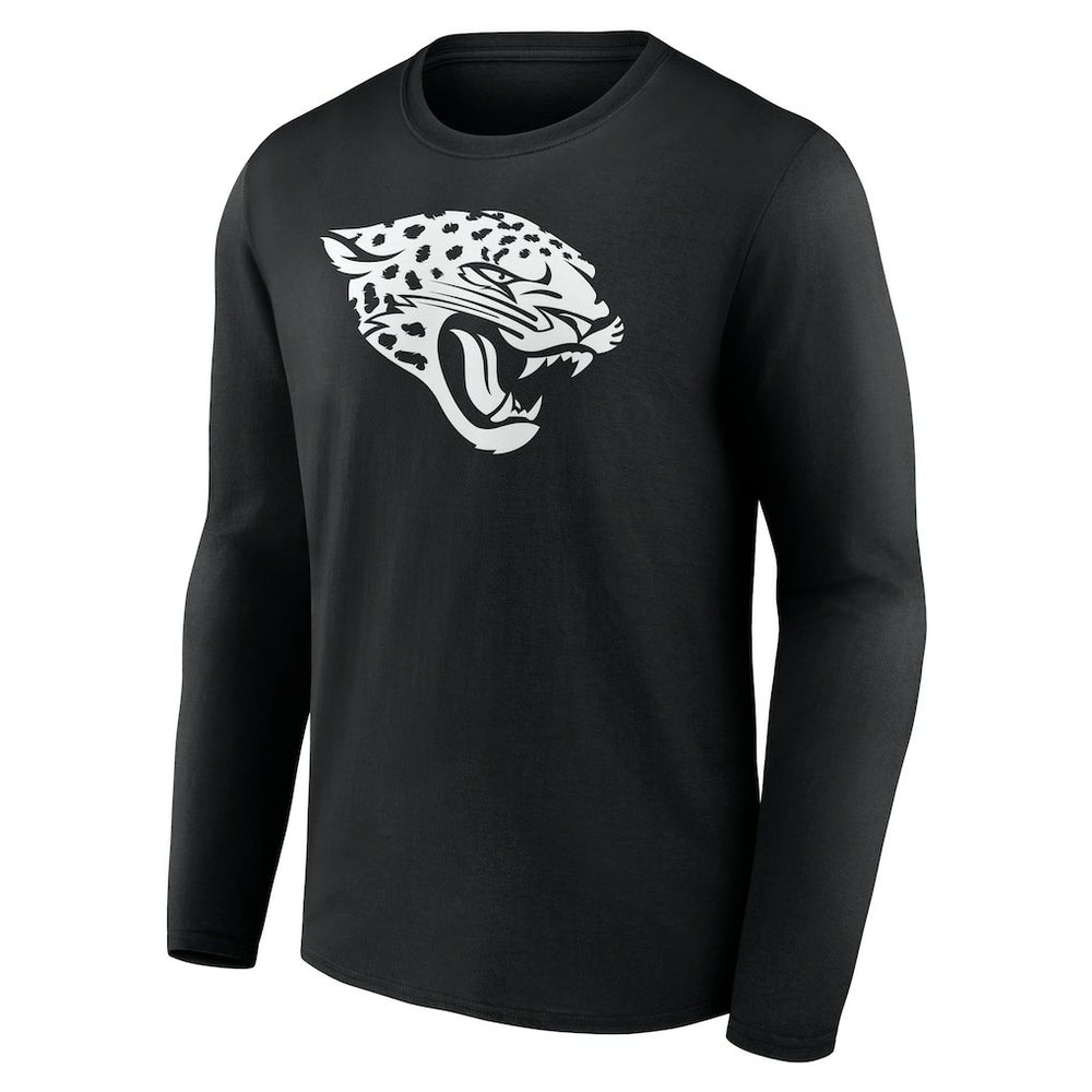 Jacksonville Jaguars Personalized Name & Number Monochrome Long Sleeve T-Shirt Black - NFL