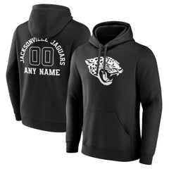 Jacksonville Jaguars Personalized Name & Number Pullover Hoodie Black - NFL