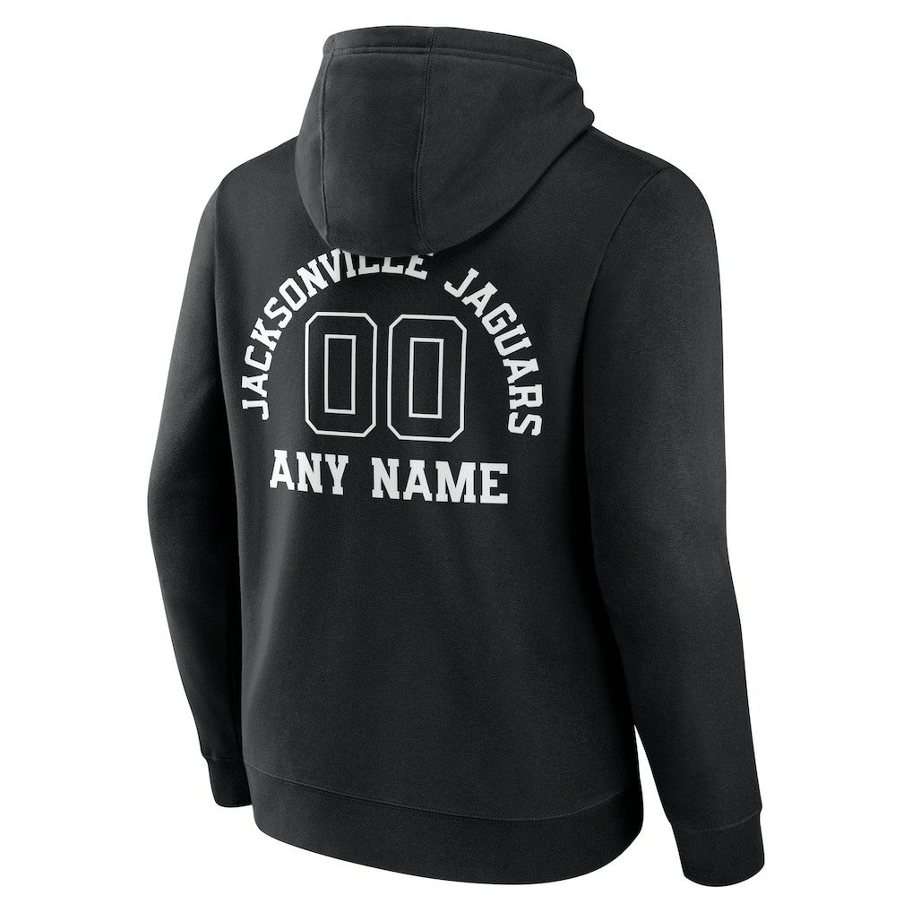 Jacksonville Jaguars Personalized Name & Number Pullover Hoodie Black - NFL