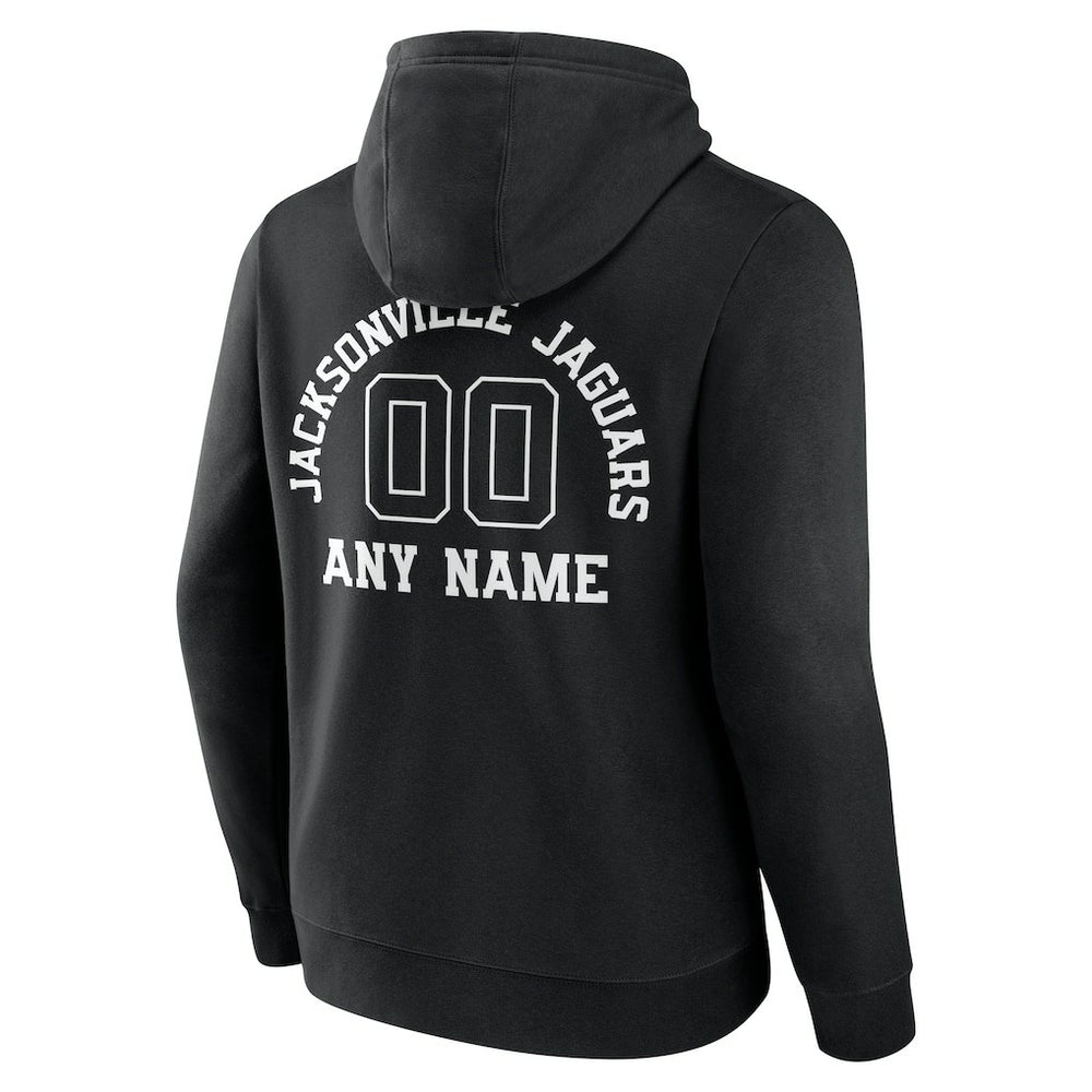Jacksonville Jaguars Personalized Name & Number Pullover Hoodie Black - NFL
