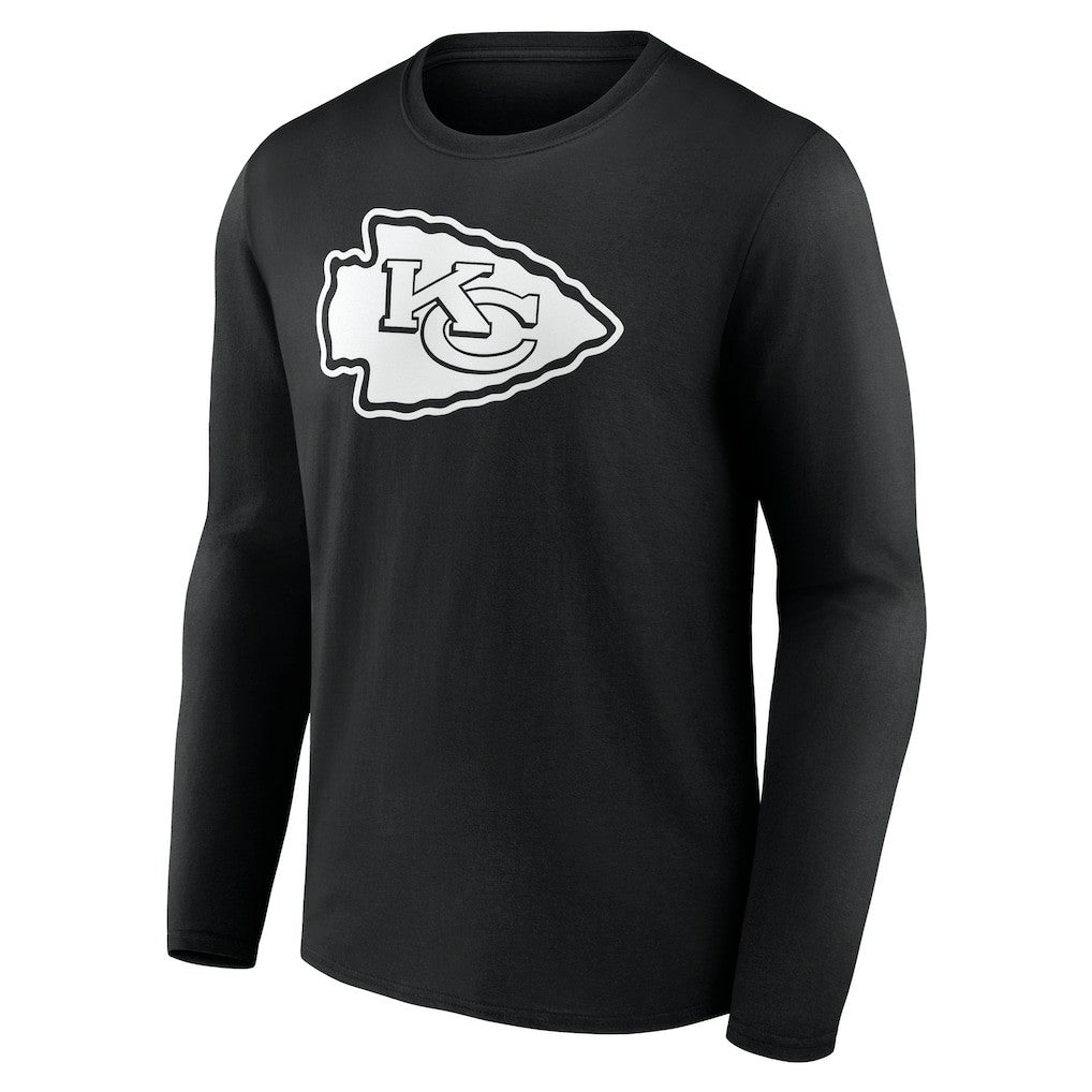 Kansas City Chiefs Personalized Name & Number Monochrome Long Sleeve T-Shirt Black - NFL