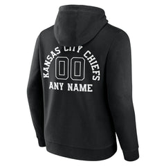 Kansas City Chiefs Personalized Name & Number Pullover Hoodie Black - NFL