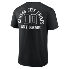 Kansas City Chiefs Personalized Name & Number Monochrome T-Shirt Black - NFL