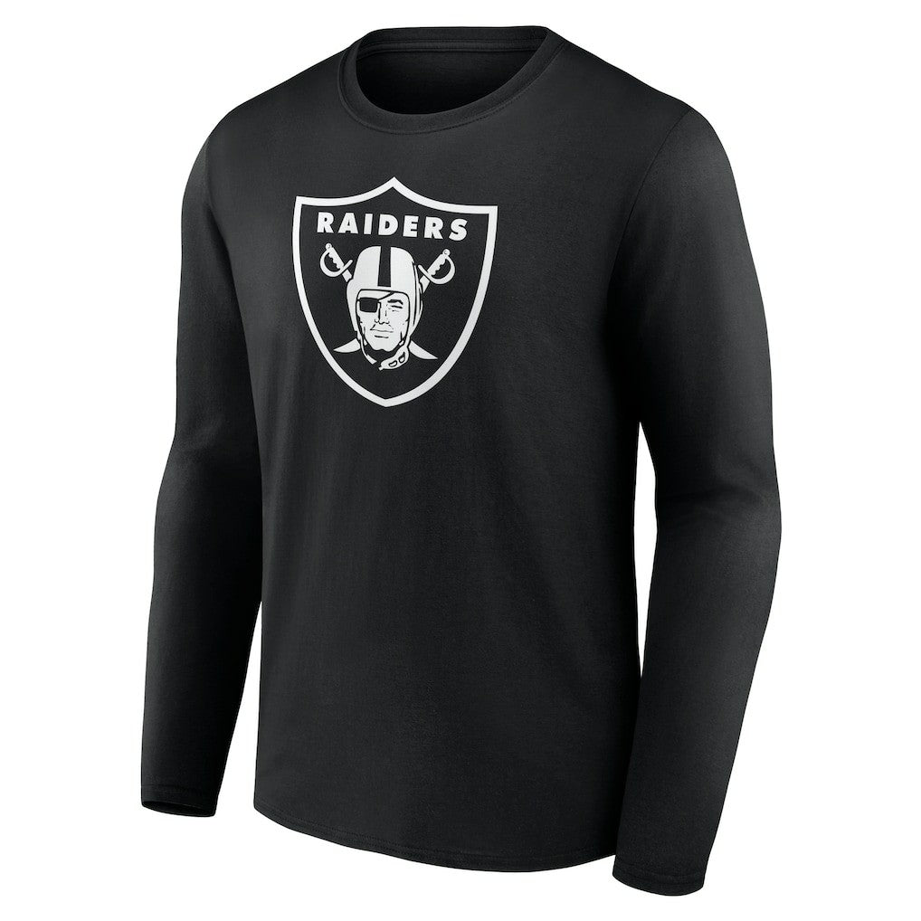 Las Vegas Raiders Personalized Name & Number Monochrome Long Sleeve T-Shirt Black - NFL