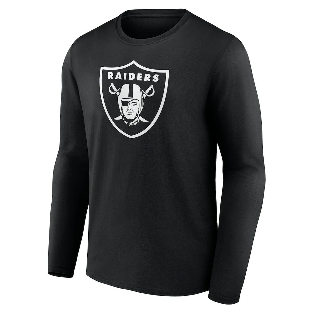 Las Vegas Raiders Personalized Name & Number Monochrome Long Sleeve T-Shirt Black - NFL