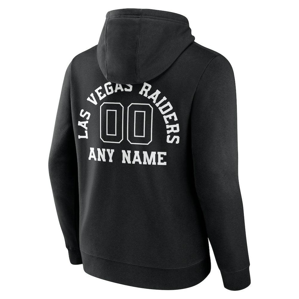 Las Vegas Raiders Personalized Name & Number Pullover Hoodie Black - NFL