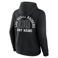 Las Vegas Raiders Personalized Name & Number Pullover Hoodie Black - NFL