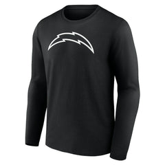 Los Angeles Chargers Personalized Name & Number Monochrome Long Sleeve T-Shirt Black - NFL