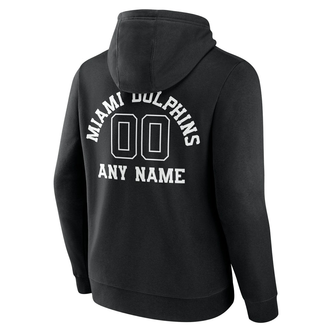 Miami Dolphins Personalized Name & Number Pullover Hoodie Black - NFL