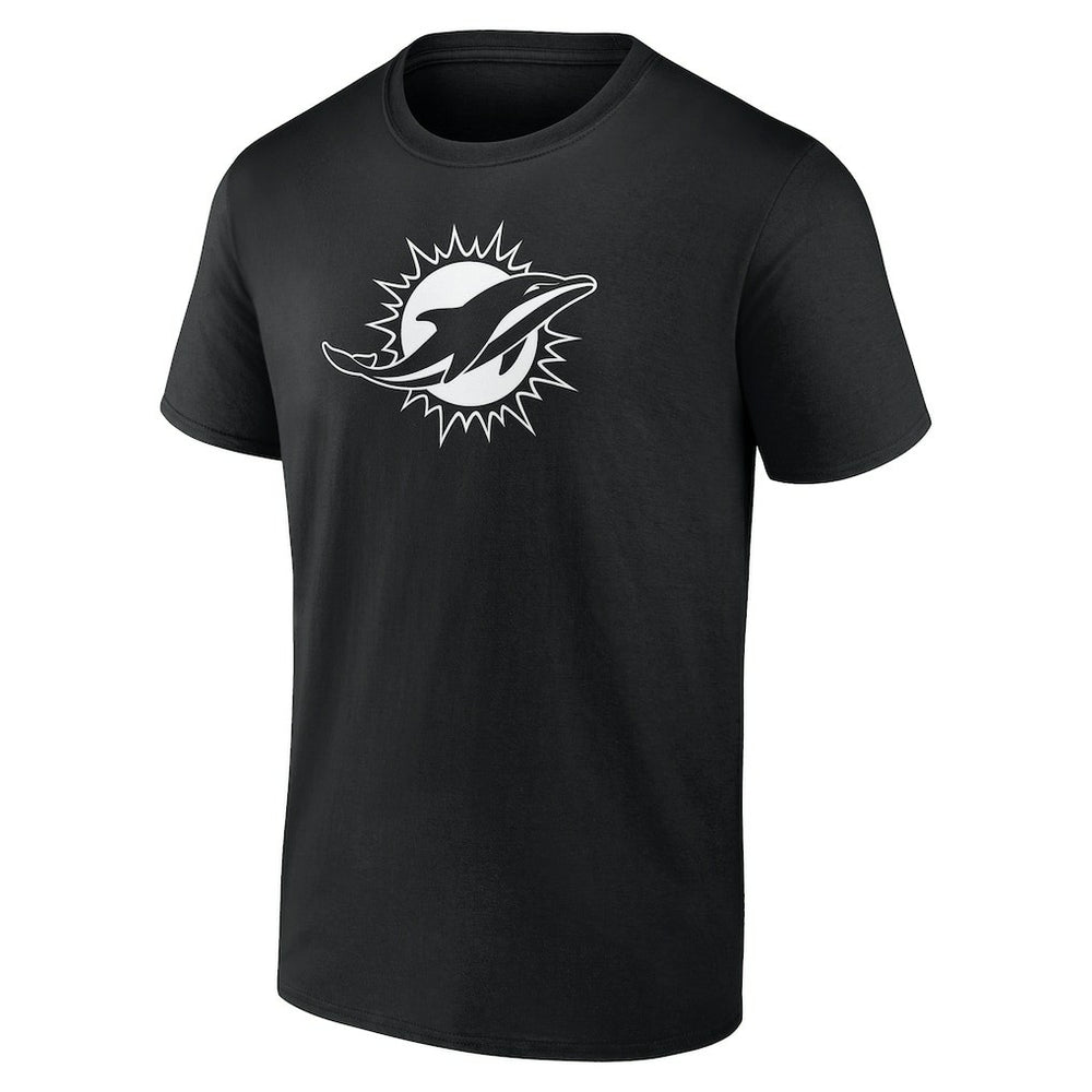 Miami Dolphins Personalized Name & Number Monochrome T-Shirt Black - NFL