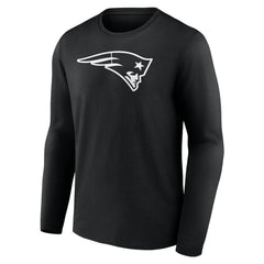 New England Patriots Personalized Name & Number Monochrome Long Sleeve T-Shirt Black - NFL