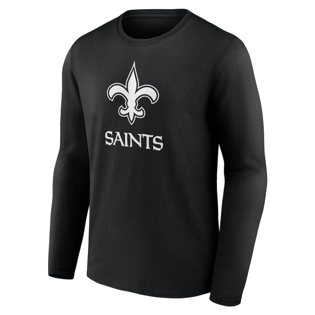 New Orleans Saints Personalized Name & Number Monochrome Long Sleeve T-Shirt Black - NFL