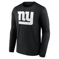 New York Giants Personalized Name & Number Monochrome Long Sleeve T-Shirt Black - NFL