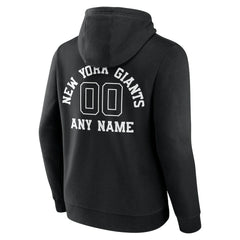 New York Giants Personalized Name & Number Pullover Hoodie Black - NFL