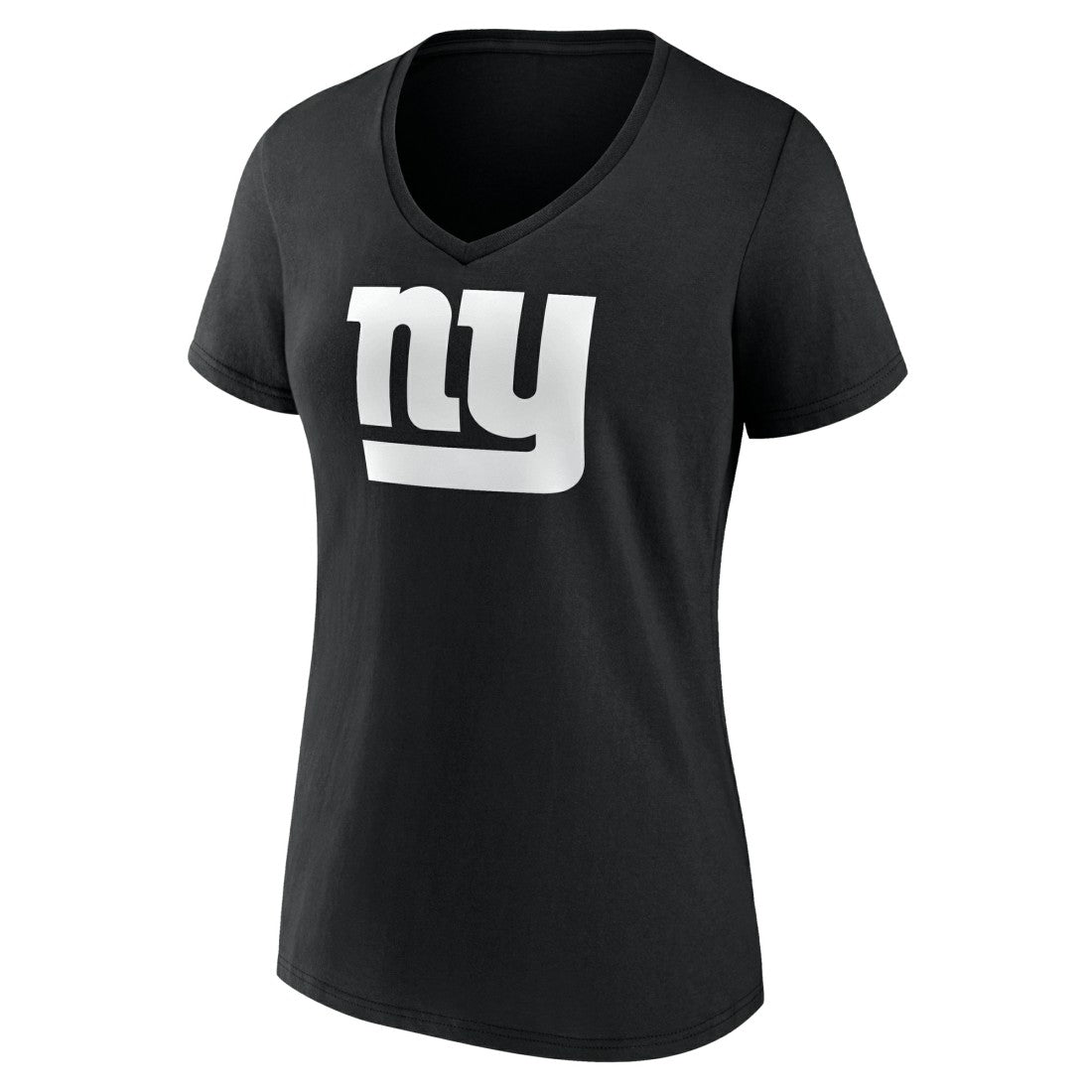 New York Giants Women's Personalized Name & Number Monochrome V-Neck T-Shirt Black - NFL