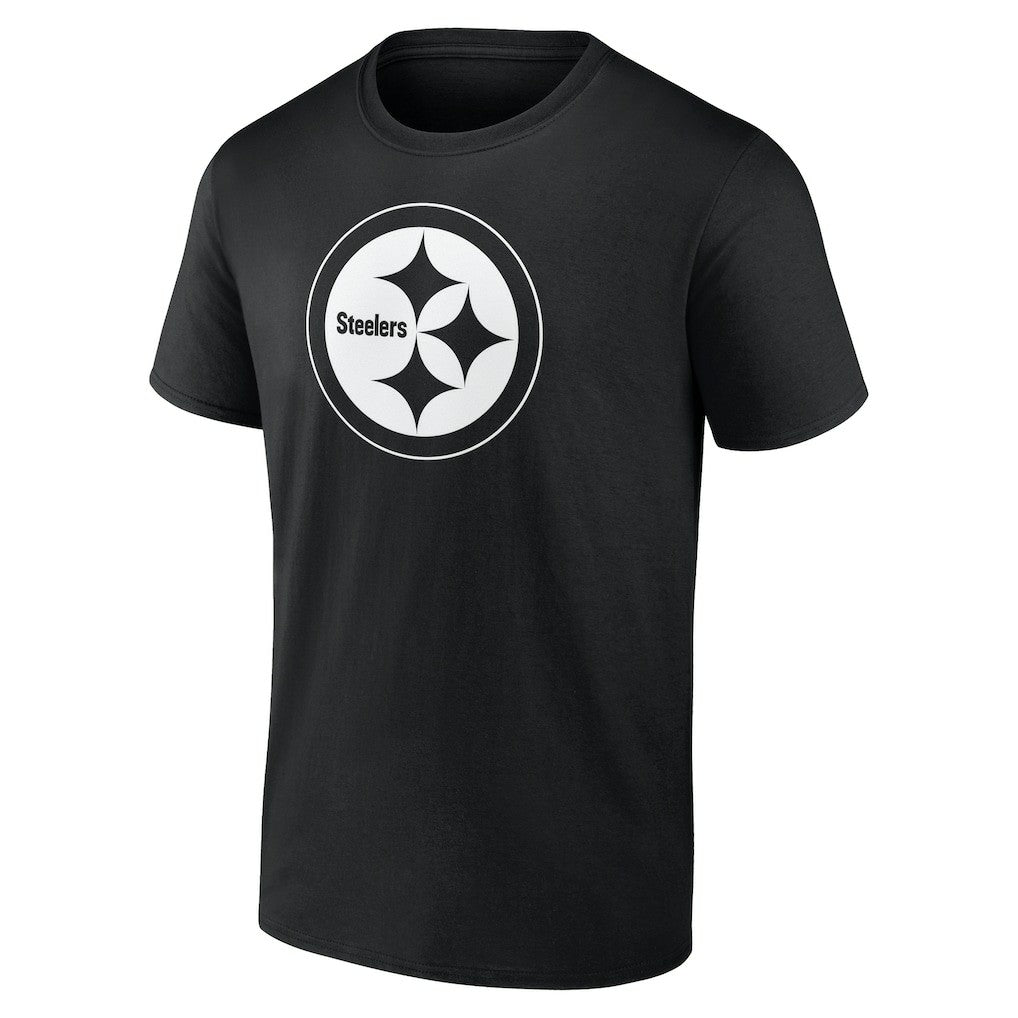 Pittsburgh Steelers Personalized Name & Number Monochrome T-Shirt Black - NFL
