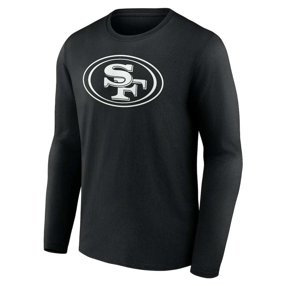 San Francisco 49ers Personalized Name & Number Monochrome Long Sleeve T-Shirt Black - NFL