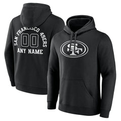 San Francisco 49ers Personalized Name & Number Pullover Hoodie Black - NFL