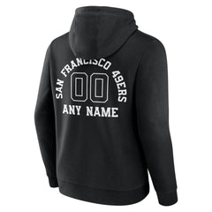 San Francisco 49ers Personalized Name & Number Pullover Hoodie Black - NFL