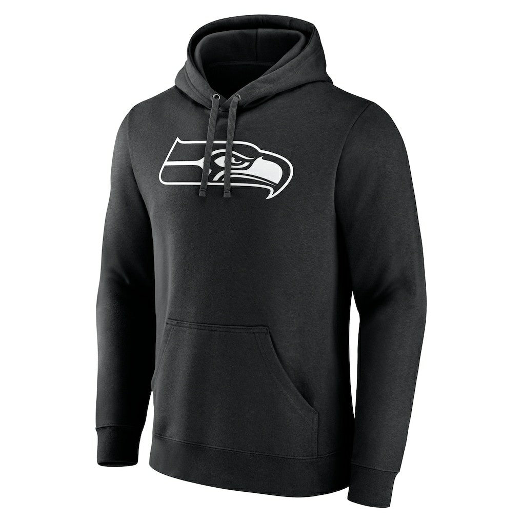 Seattle Seahawks Personalized Name & Number Pullover Hoodie Black - NFL