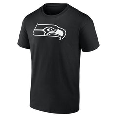 Seattle Seahawks Personalized Name & Number Monochrome T-Shirt Black - NFL