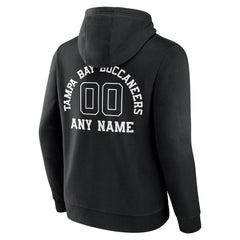 Tampa Bay Buccaneers Personalized Name & Number Pullover Hoodie Black - NFL