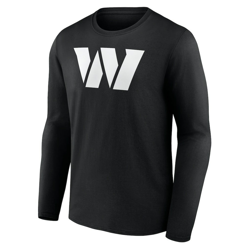 Washington Commanders Personalized Name & Number Monochrome Long Sleeve T-Shirt Black - NFL