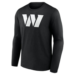 Washington Commanders Personalized Name & Number Monochrome Long Sleeve T-Shirt Black - NFL