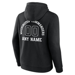 Washington Commanders Personalized Name & Number Pullover Hoodie Black - NFL