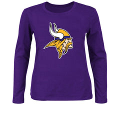 Minnesota Vikings Women's Plus Size Long Sleeve T-Shirt Purple - Fanatics