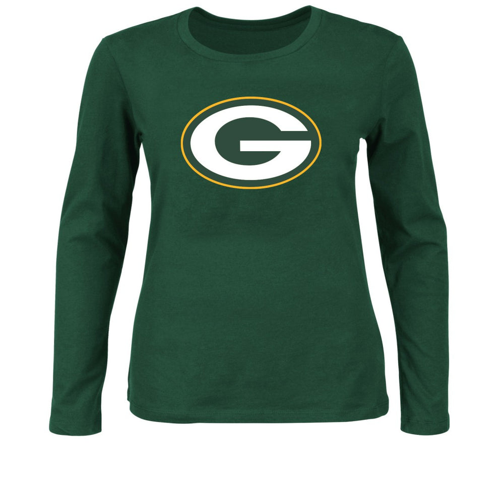 Green Bay Packers Women's Plus Size Long Sleeve T-Shirt Green - Fanatics