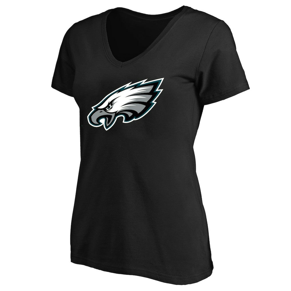 Philadelphia Eagles Women's Plus Size V-Neck T-Shirt Black - Fanatics