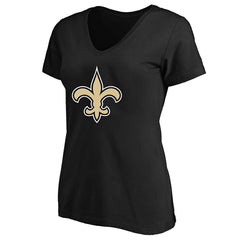 New Orleans Saints Women's Plus Size V-Neck T-Shirt Black - Fanatics