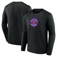 NBA - Valley Suns Primary Logo Long Sleeve T-Shirt - Black